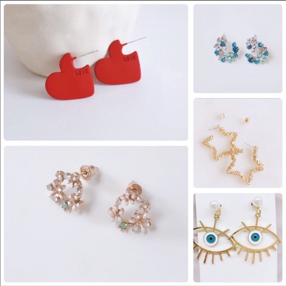 Geometric Lock Clip Earrings - Picture 9 of 12